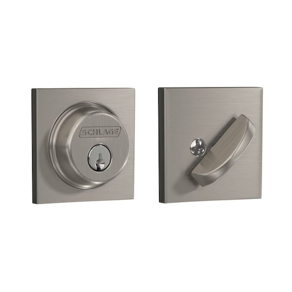 Grade 1 Single Cylinder Deadbolt Lock, Conventional Cylinder, 5 Pins, Keyed Different, Dual Option L